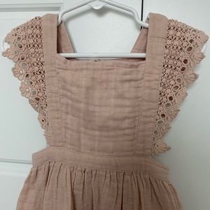Jamie Kay Muslin Aimee Dress In Rose Smoke | Size 2YR